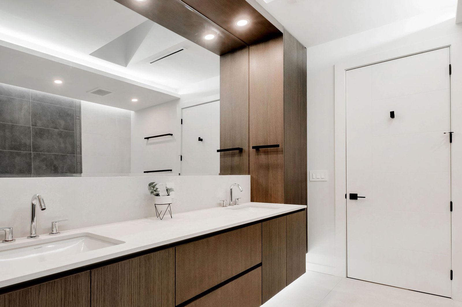Granville Custom Home — Floating vanity